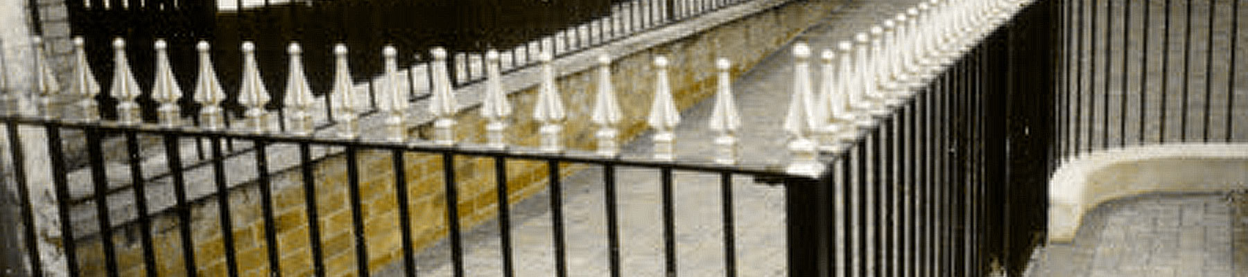 Metal railings